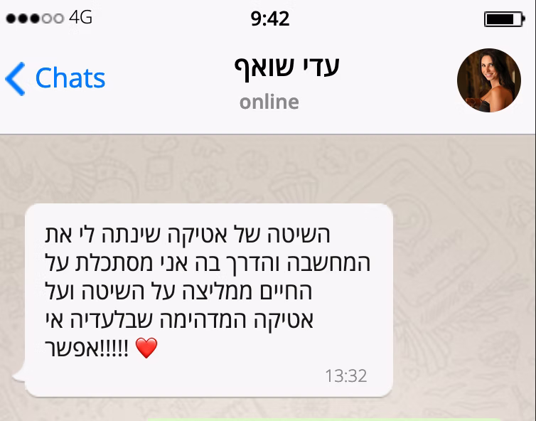 צילום מסך של המלצה נוספת על התכנית